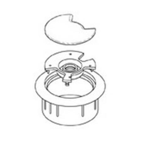 CUSTOM PLASTICS BUSINESS 2 in. dia Hole Grommet, Almond CPF 2504